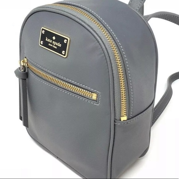 NWT kate spade Bradley Wilson backpack mini Grey - Picture 2 of 6
